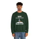 1991 Halloween Blizzard Survivor Crewneck Sweatshirt Unisex