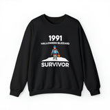 1991 Halloween Blizzard Survivor Crewneck Sweatshirt Unisex