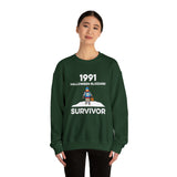 1991 Halloween Blizzard Survivor Crewneck Sweatshirt Unisex