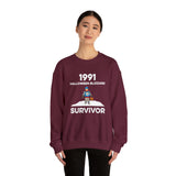 1991 Halloween Blizzard Survivor Crewneck Sweatshirt Unisex
