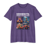Minnesota Sports Fan Survivor - Unisex T-Shirt - CVC Purple Rush / S - Ope Life