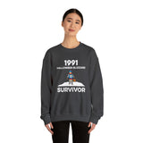 1991 Halloween Blizzard Survivor Crewneck Sweatshirt Unisex