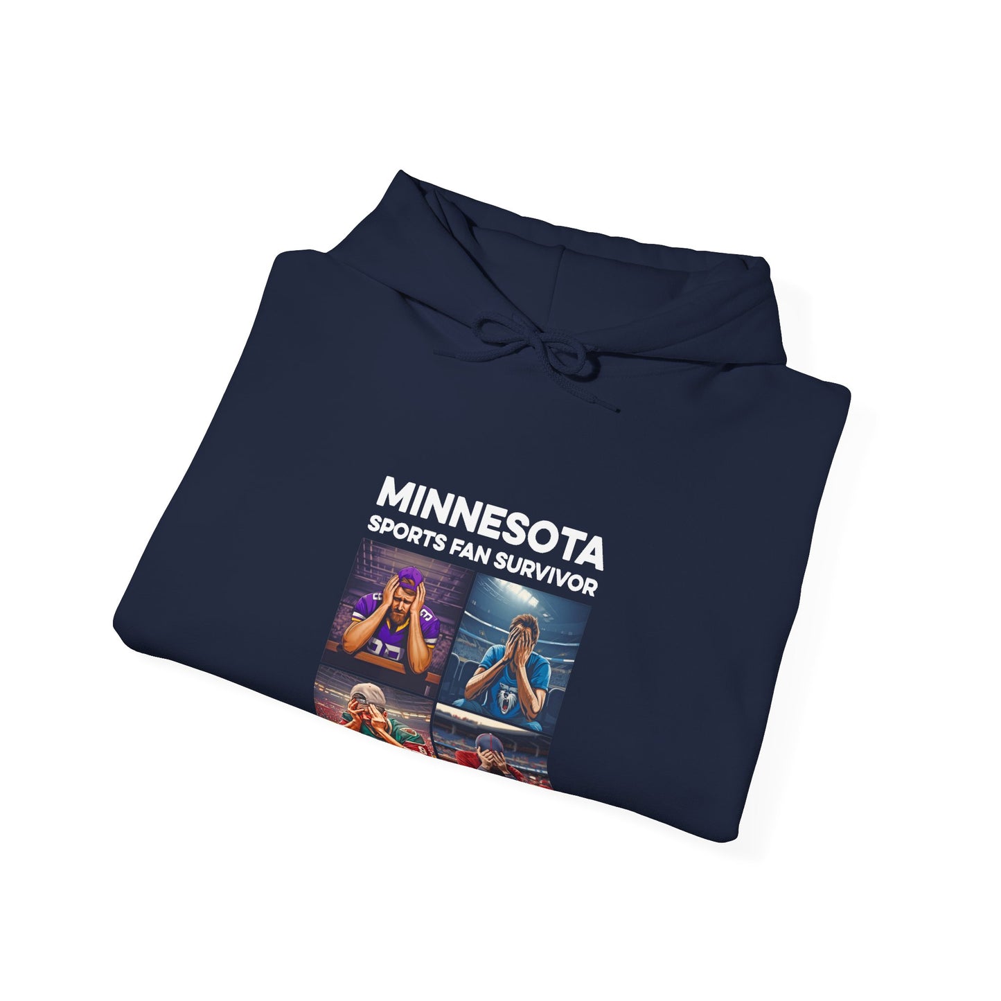 Minnesota Sports Fan Survivor hoodie with full-color fan collage - product view 20