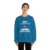 1991 Halloween Blizzard Survivor Crewneck Sweatshirt Unisex