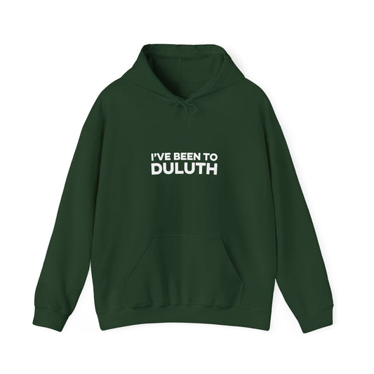 I've Been to Duluth Minnesota hoodie with white North Shore design - product view 2