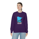 Wisconsin Sucks - Blowing Windy Trees Minnesota Crewneck Sweatshirt - Unisex - Ope Life