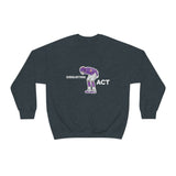 Disgusting Act Sweatshirt - Moss Mooning Packers Vikings Unisex Crewneck Sweatshirt - S / Dark Heather - Ope Life