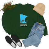 Wisconsin Sucks - Blowing Windy Trees Minnesota Crewneck Sweatshirt - Unisex - Ope Life