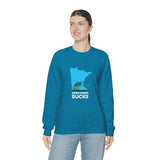 Wisconsin Sucks - Blowing Windy Trees Minnesota Crewneck Sweatshirt - Unisex - Ope Life