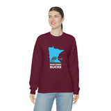 Wisconsin Sucks - Blowing Windy Trees Minnesota Crewneck Sweatshirt - Unisex - Ope Life