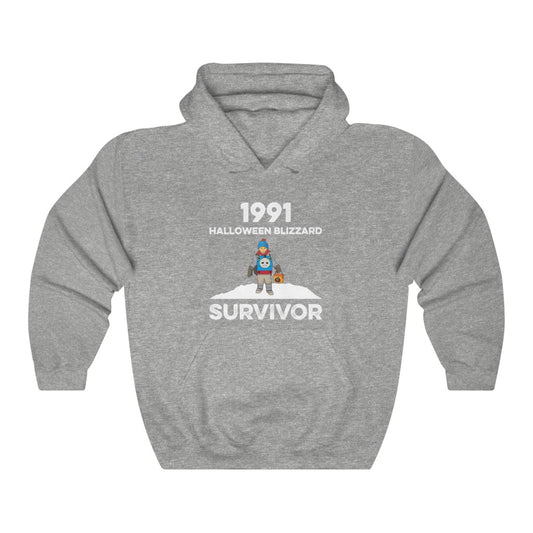 1991 Halloween Blizzard Survivor - Hooded Sweatshirt Unisex - Sport Grey / S - Ope Life