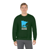 Wisconsin Sucks - Blowing Windy Trees Minnesota Crewneck Sweatshirt - Unisex - Ope Life