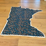 Minnesota Shaped Blanket - Minnesota Words Blanket - Ope Life