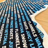 Minnesota Shaped Blanket - Minnesota Words Blanket - Ope Life