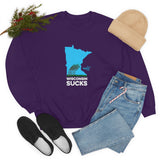 Wisconsin Sucks - Blowing Windy Trees Minnesota Crewneck Sweatshirt - Unisex - Ope Life