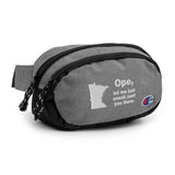Ope, Let Me Just Sneak Past You There - Minnesota Fanny Pack - Heather Granite/Black - Ope Life