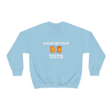 Show Me Your Tots - Funny Tater Tots Unisex Crewneck Sweatshirt - S / Light Blue - Ope Life