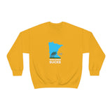 Wisconsin Sucks - Blowing Windy Trees Minnesota Crewneck Sweatshirt - Unisex - S / Gold - Ope Life