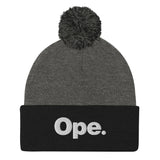 Ope Minnesota Winter Beanie Hat - Dark Heather Grey/ Black - Ope Life