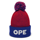 Ope Hat - Midwest Ope Pom-Pom Beanie Hat - Red/ Royal - Ope Life