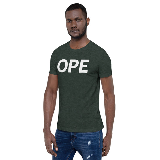 Ope, let me just sneak past you there (front/back) Unisex T-Shirt - Ope Life