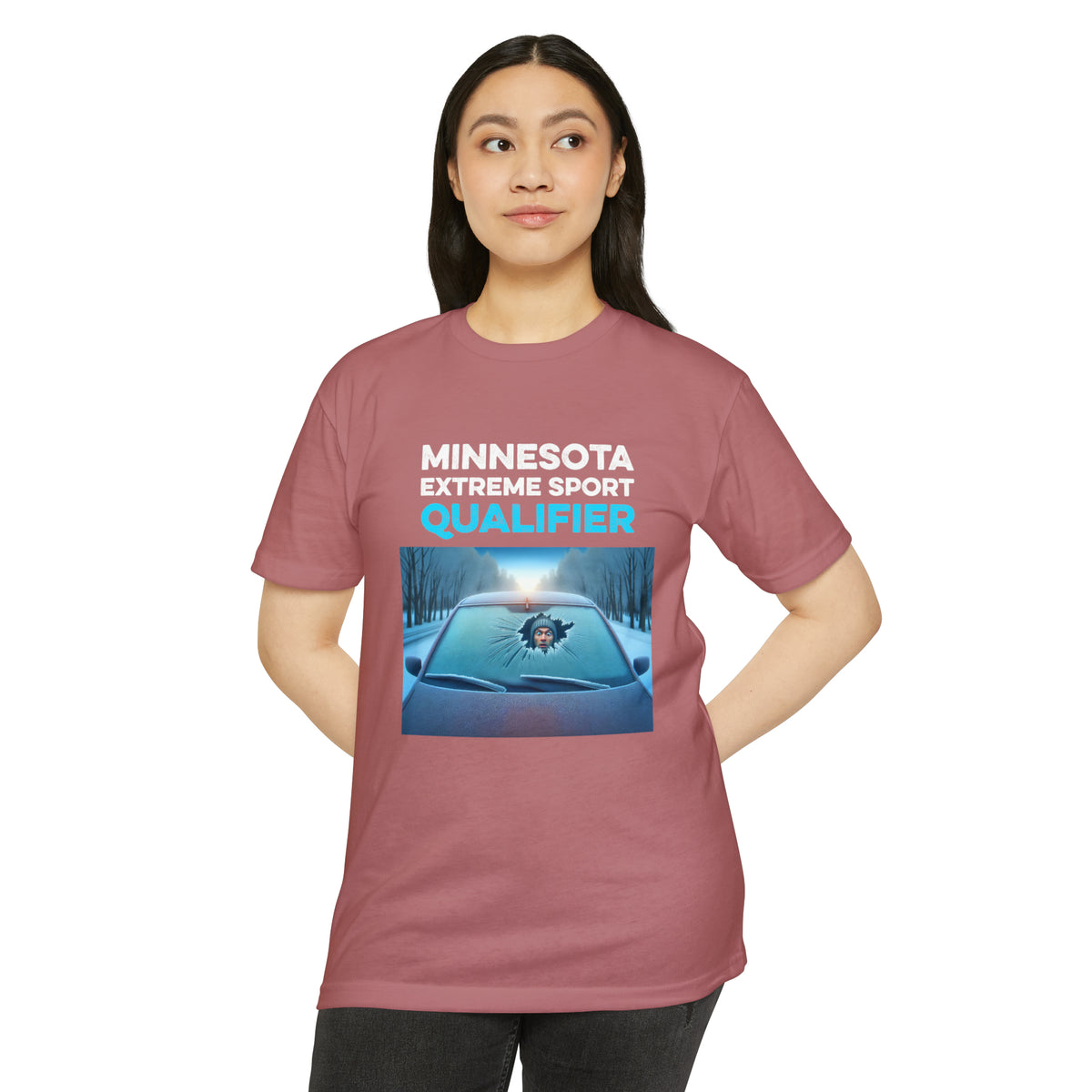 Minnesota Extreme Sport Qualifier - Driving With Frozen Windshield - Unisex T-Shirt
