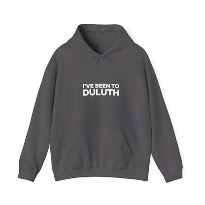 I've Been to Duluth Minnesota hoodie with white North Shore design - product view 4