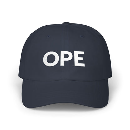 Ope Minnesota embroidered dad hat with complete white lettering - product view 3