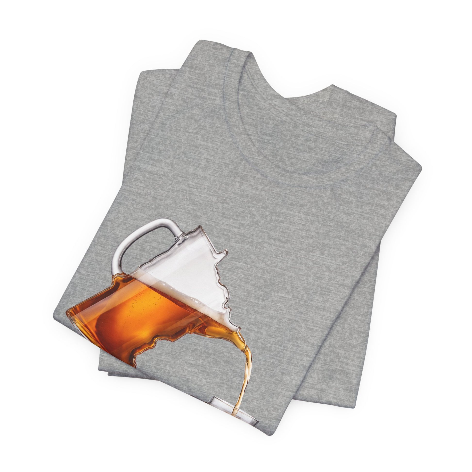 Drink Local Minnesota beer T-shirt with state-shaped pitcher design - product view 9