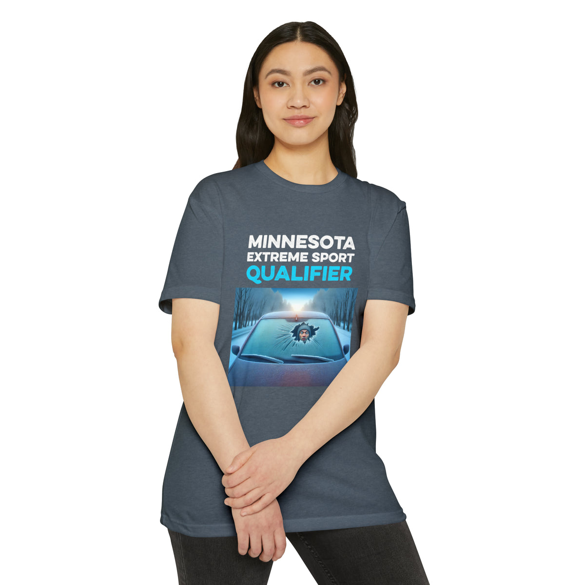 Minnesota Extreme Sport Qualifier - Driving With Frozen Windshield - Unisex T-Shirt
