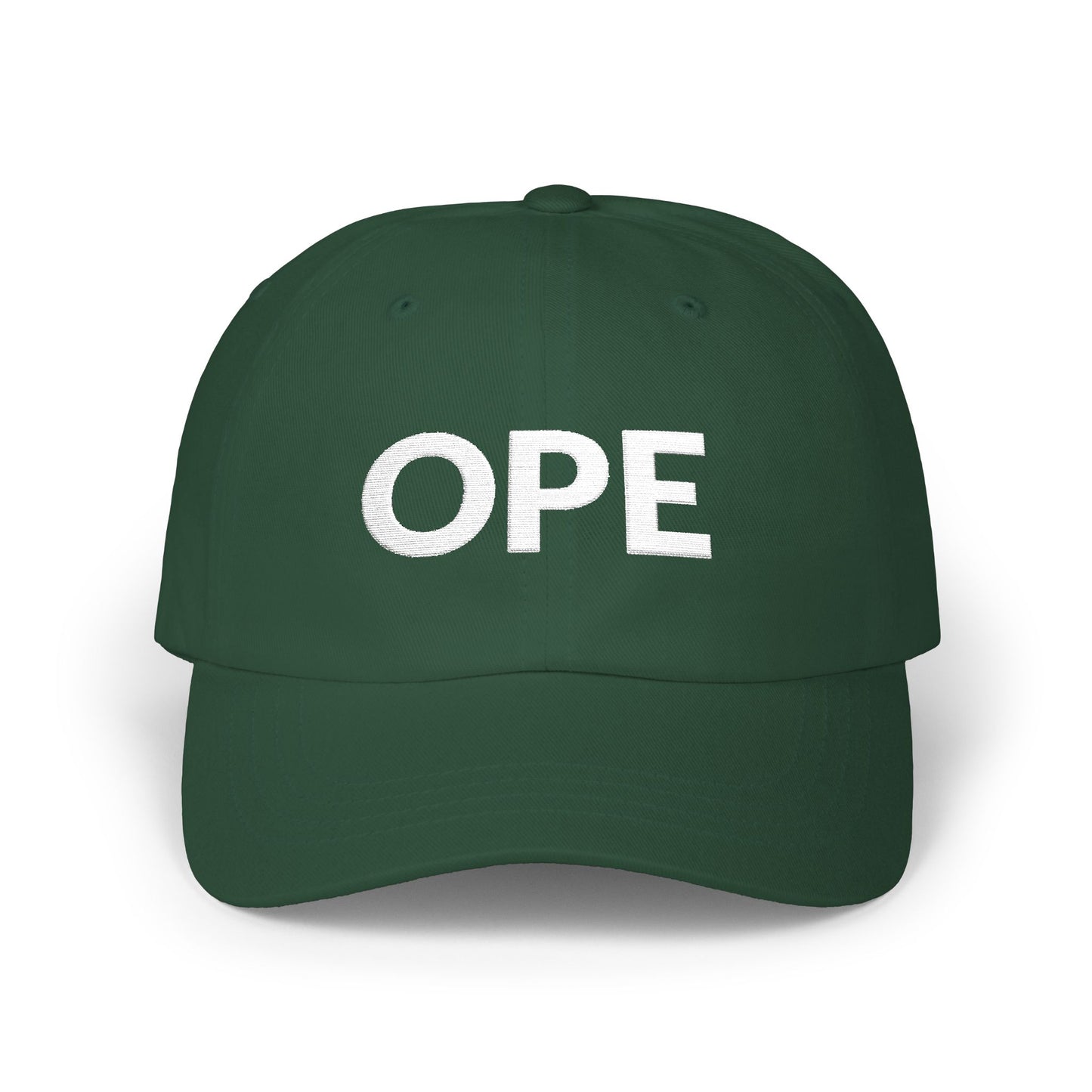 Ope Minnesota embroidered dad hat with complete white lettering - product view 2