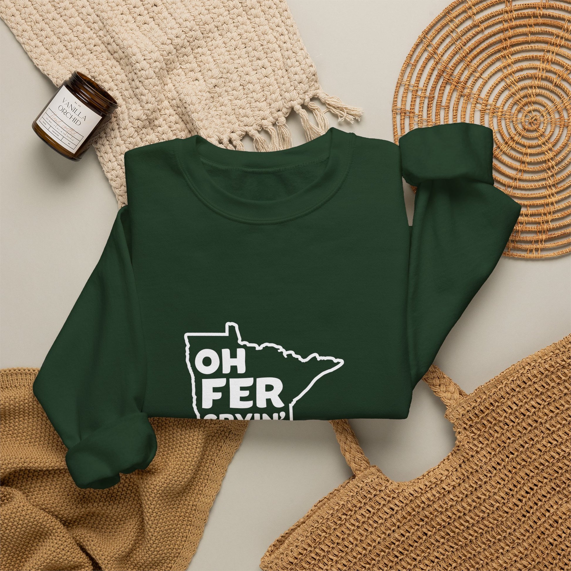 Oh Fer Cryin Out Loud Minnesota crewneck sweatshirt - product view 13