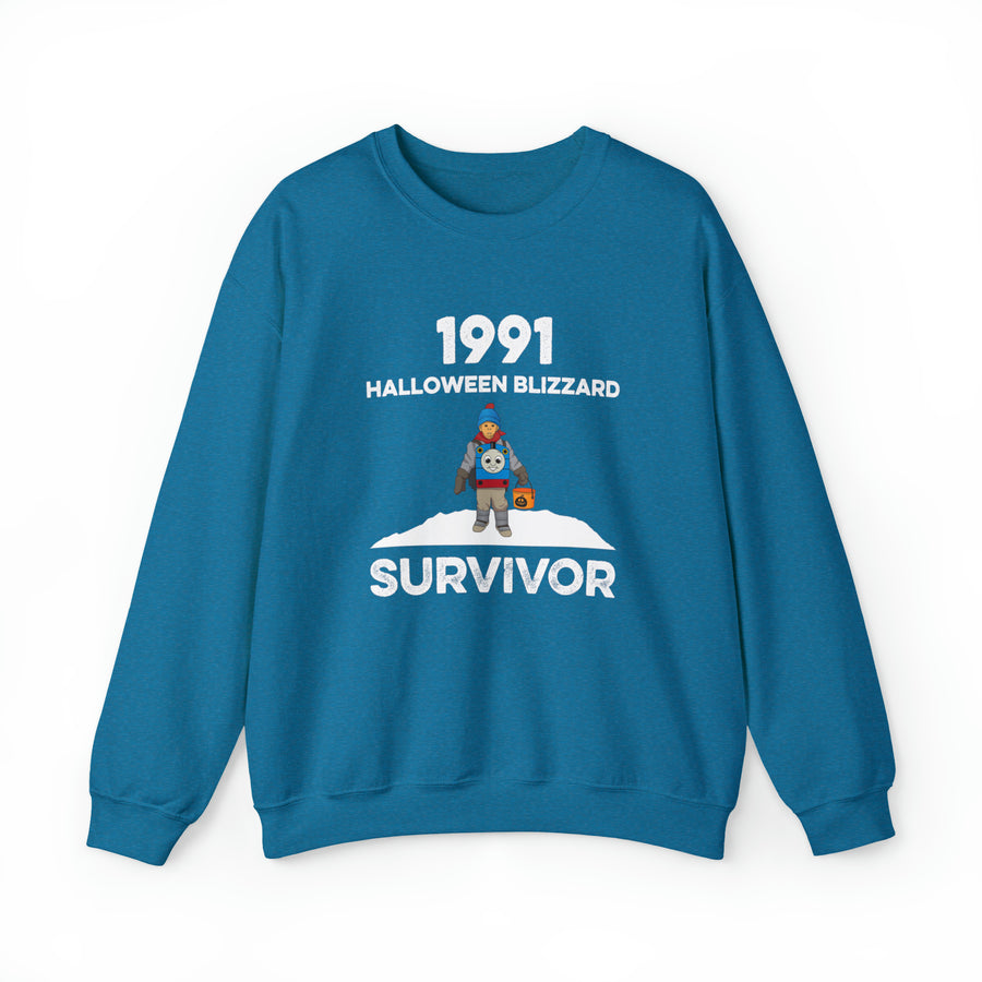 1991 Halloween Blizzard Survivor Crewneck Sweatshirt Unisex