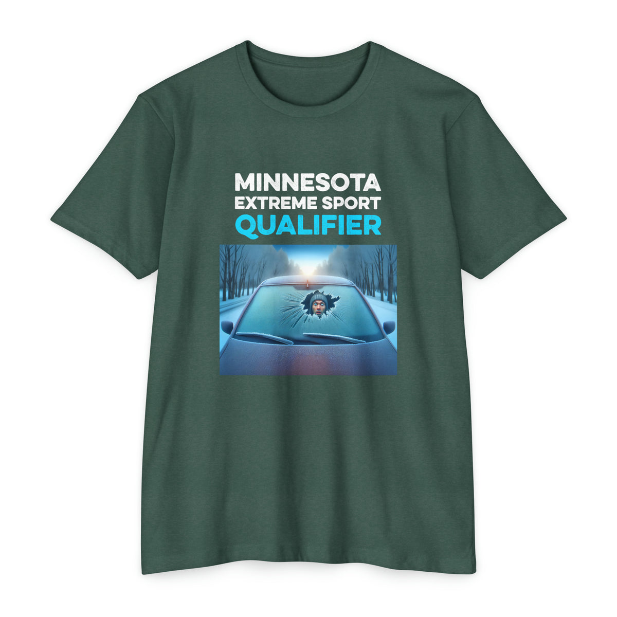 Minnesota Extreme Sport Qualifier - Driving With Frozen Windshield - Unisex T-Shirt
