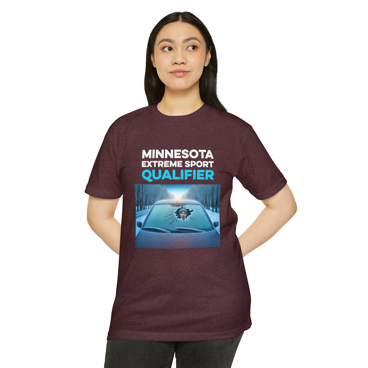 Minnesota Extreme Sport Qualifier - Driving With Frozen Windshield - Unisex T-Shirt