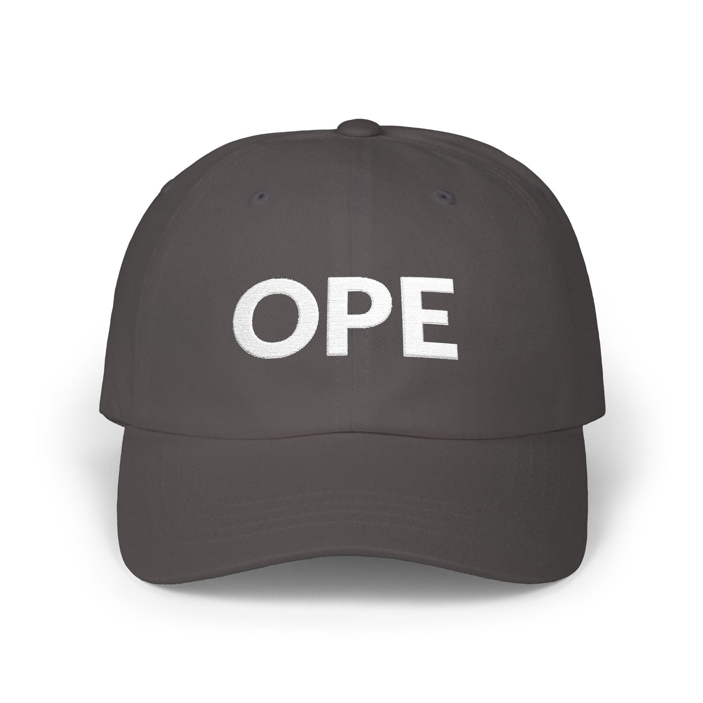 Ope Minnesota embroidered dad hat with complete white lettering - product view 5