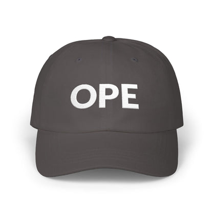 Ope Minnesota embroidered dad hat with complete white lettering - product view 5