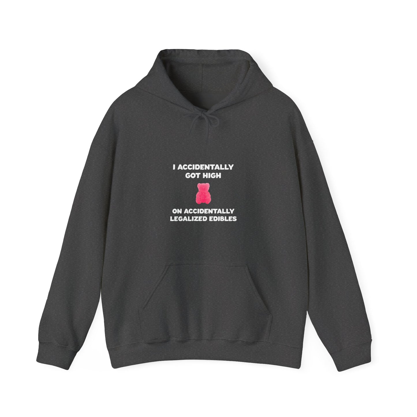 Accidentally legalized edibles Minnesota hoodie with pink gummy bear - product view 3
