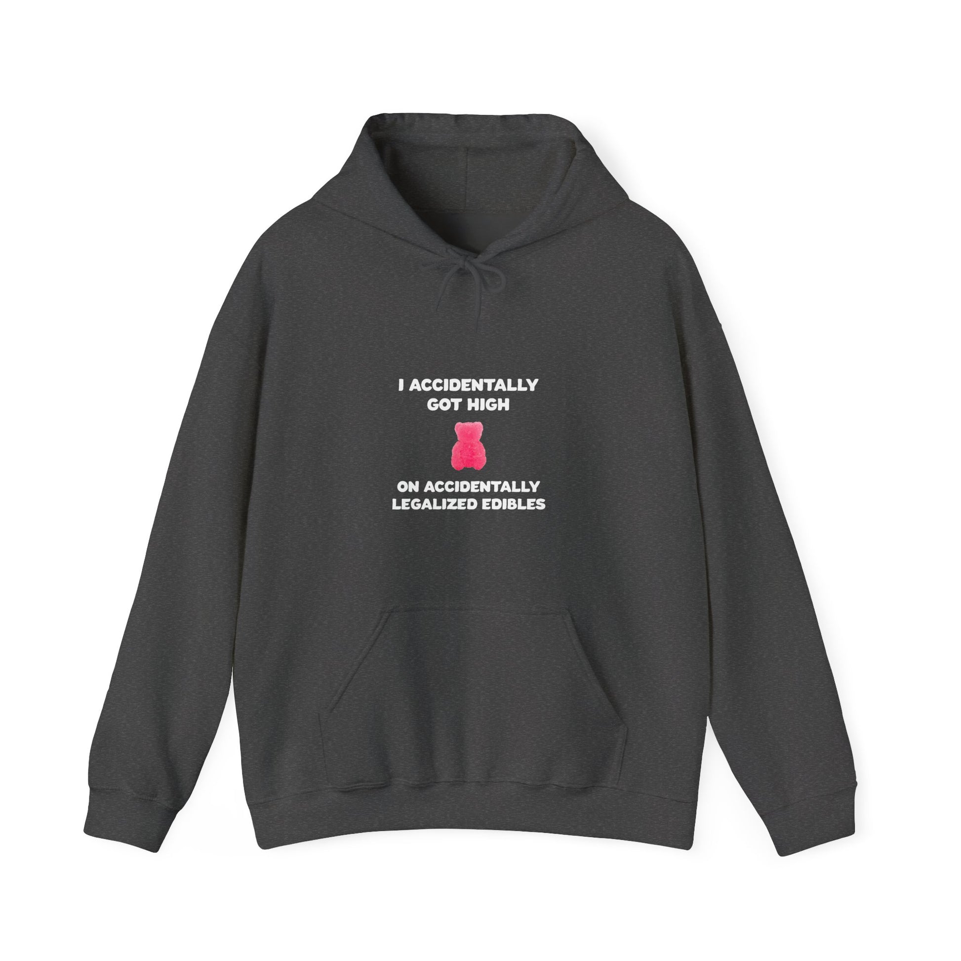 Accidentally legalized edibles Minnesota hoodie with pink gummy bear - product view 3