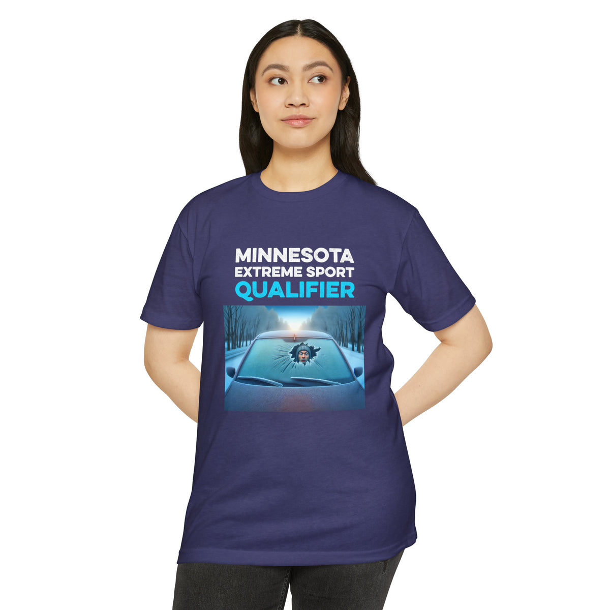 Minnesota Extreme Sport Qualifier - Driving With Frozen Windshield - Unisex T-Shirt