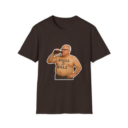 Balls To The Walz - Funny Tim Walz T-Shirt