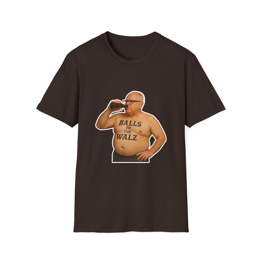 Balls To The Walz - Funny Tim Walz T-Shirt