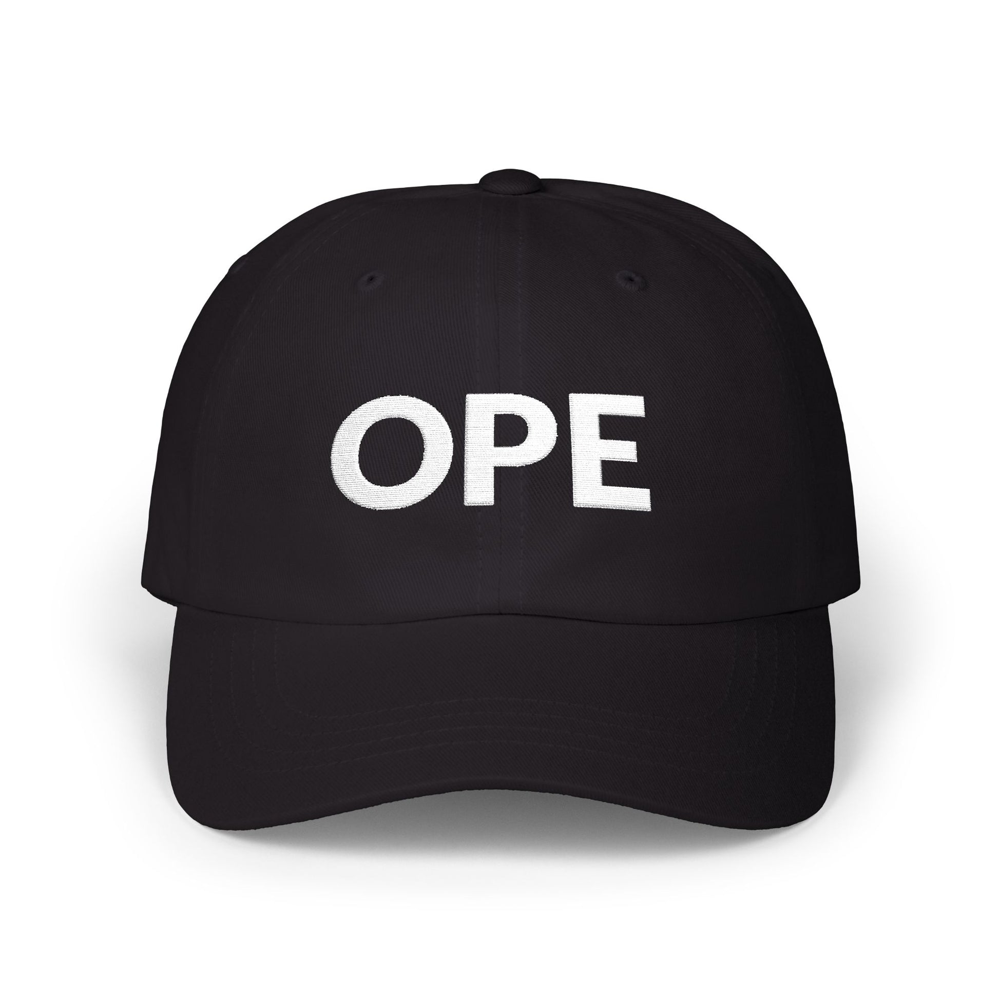 Ope Minnesota embroidered dad hat with complete white lettering - product view 4