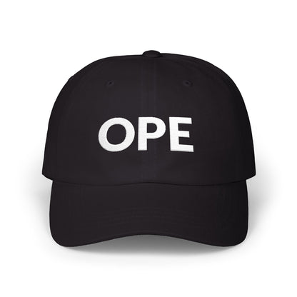 Ope Minnesota embroidered dad hat with complete white lettering - product view 4