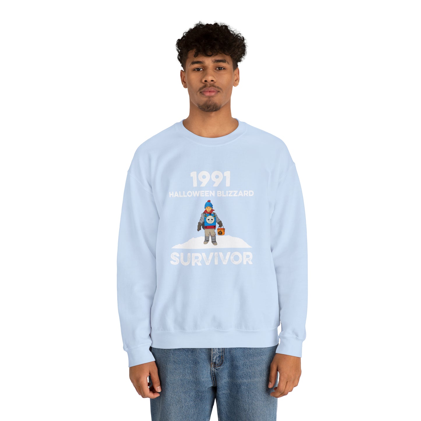 1991 Halloween Blizzard Survivor Crewneck Sweatshirt Unisex