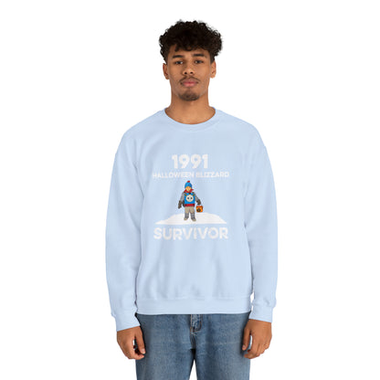 1991 Halloween Blizzard Survivor Crewneck Sweatshirt Unisex