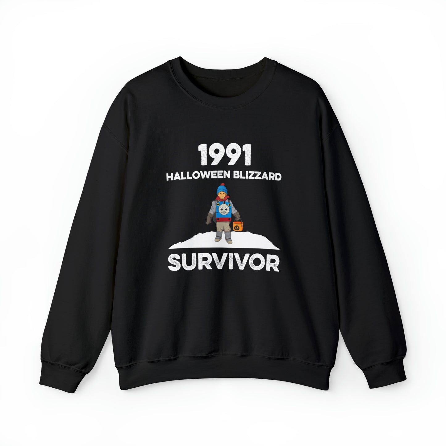 1991 Halloween Blizzard Survivor Crewneck Sweatshirt Unisex