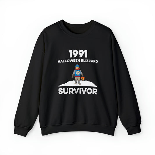 1991 Halloween Blizzard Survivor Crewneck Sweatshirt Unisex