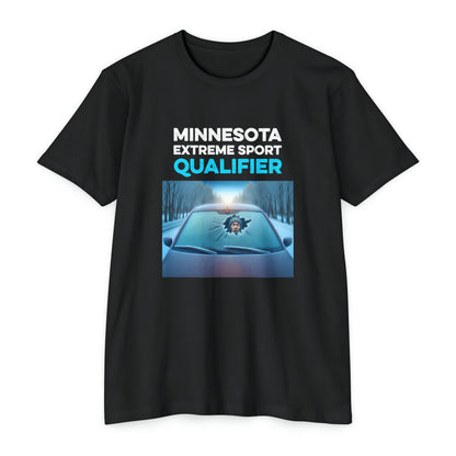 Minnesota Extreme Sport Qualifier - Driving With Frozen Windshield - Unisex T-Shirt