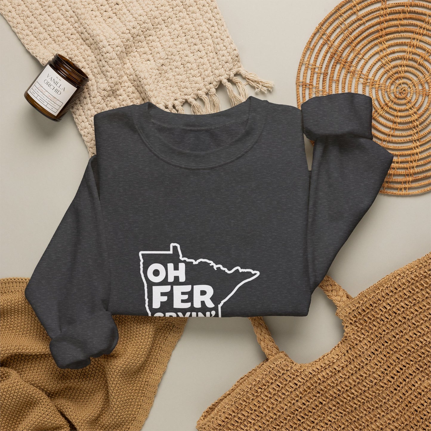 Oh Fer Cryin Out Loud Minnesota crewneck sweatshirt - product view 16